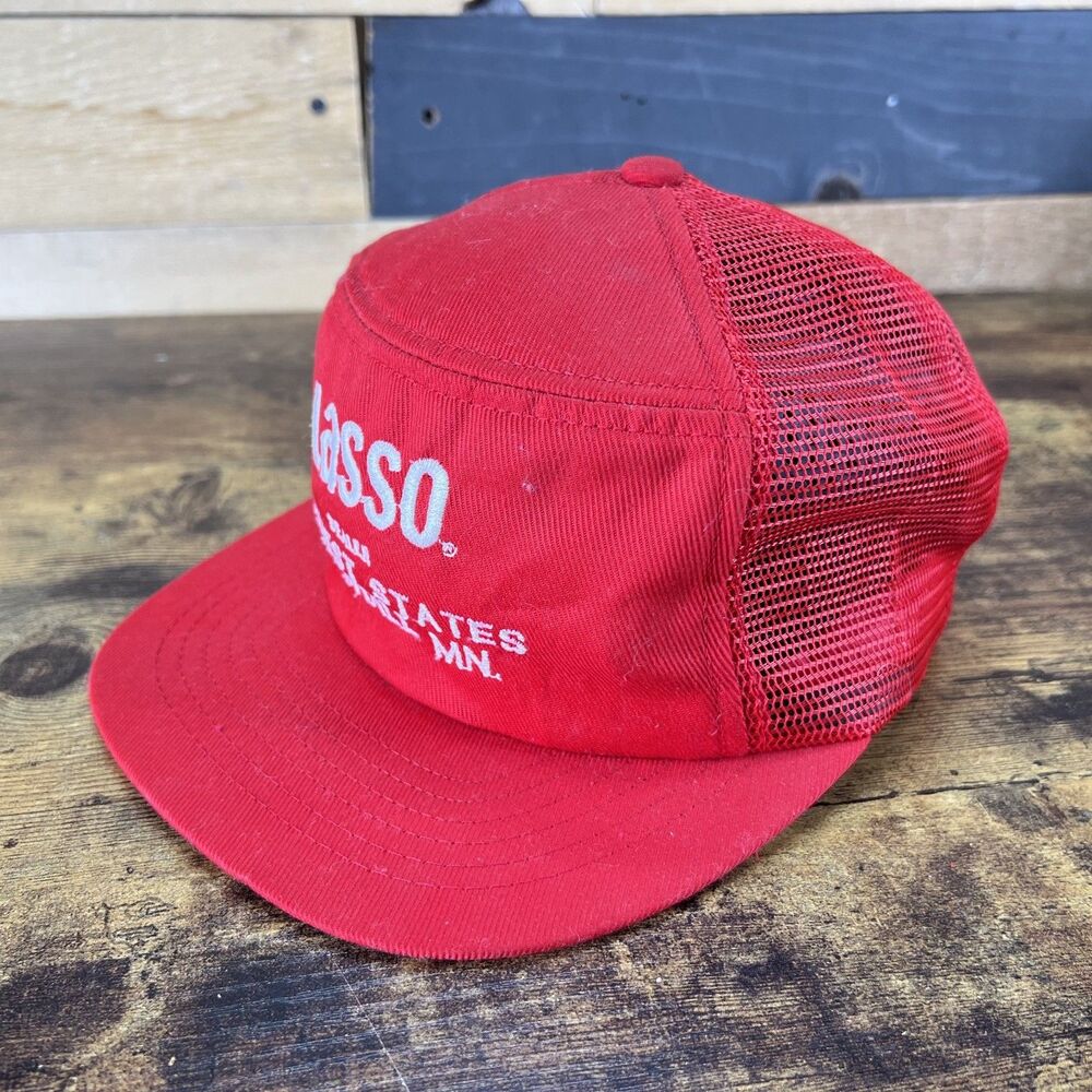 Lasso Dealer Harvest States Marshall MN Vintage SnapBack Trucker Hat Swingster